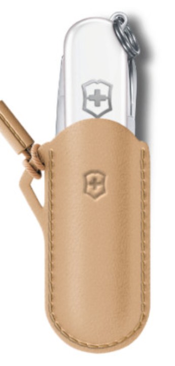 Set Scyzoryk Victorinox ze skórzanym etui Classic SD 58, Falling Snow