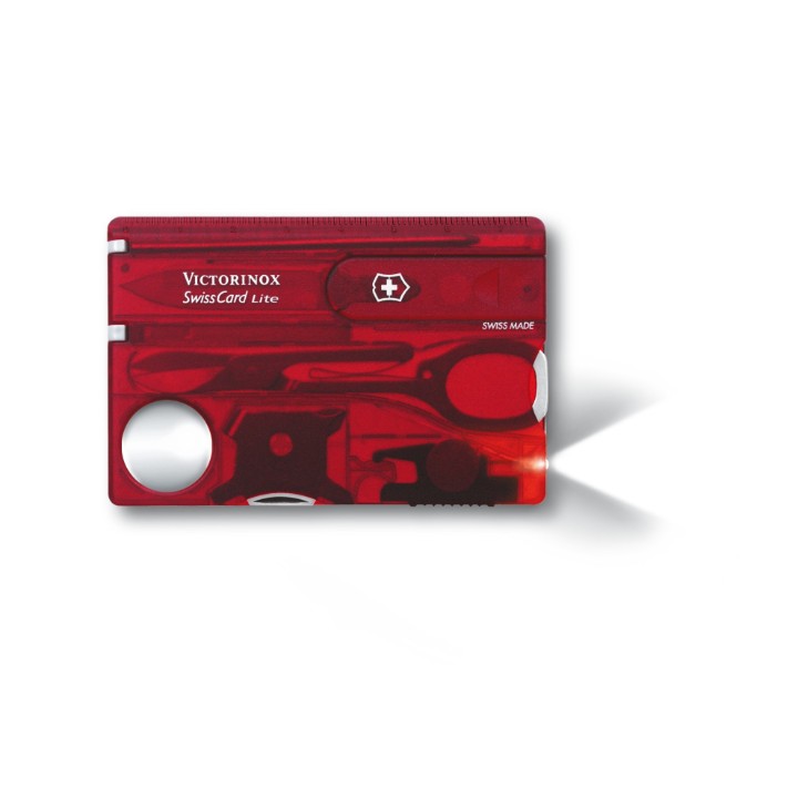SwissCard Lite Victorinox, Celidor, Czerwony