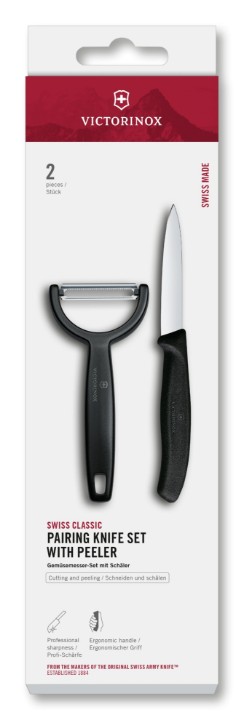 Sada kuchyňského nože a škrabky Victorinox Swiss Classic 2 ks
